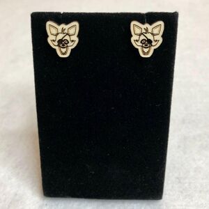 Five Nights at Freddy's Foxy Wood Stud Earrings